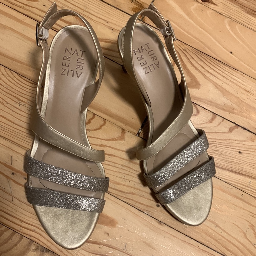 Naturalizer Gold Heeled Sandals - Picture 2 of 4